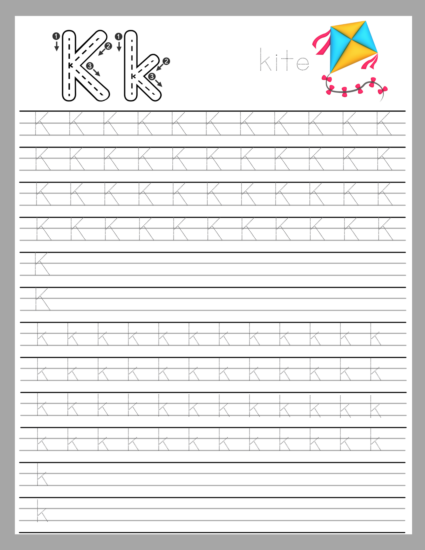 Print Handwriting Book - B & W copy